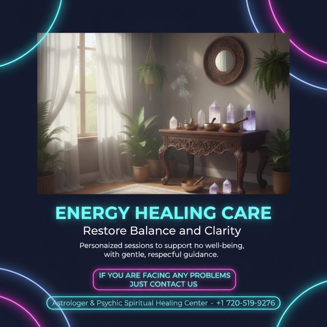 How Energy Healing in Lakewood Can Bring Balance and Peace Calm healing room with energy healing tools in Lakewood, CO