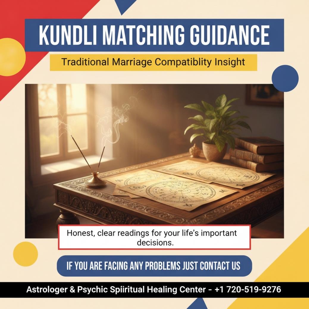 Kundli matching setup with Vedic charts and astrology tools in Denver