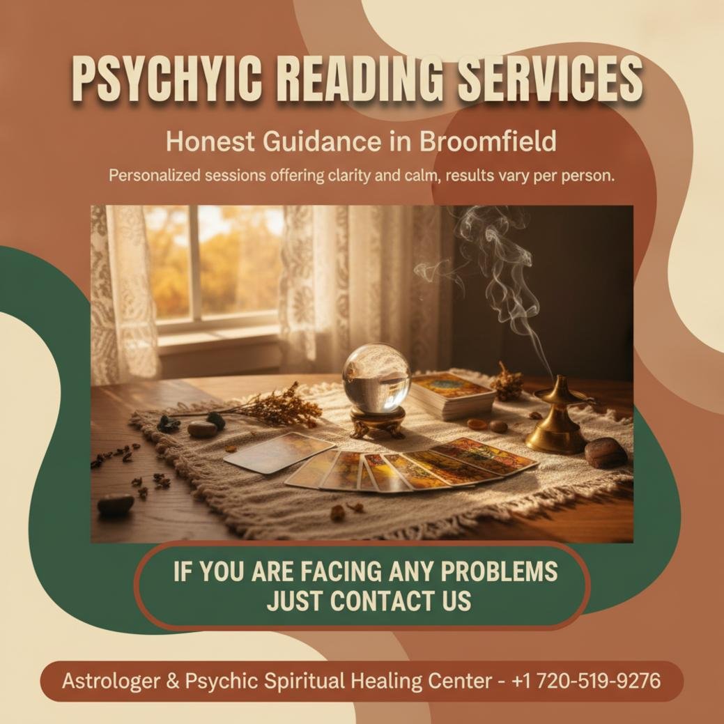 psychic reading setting with tarot cards and incense in Broomfield, CO