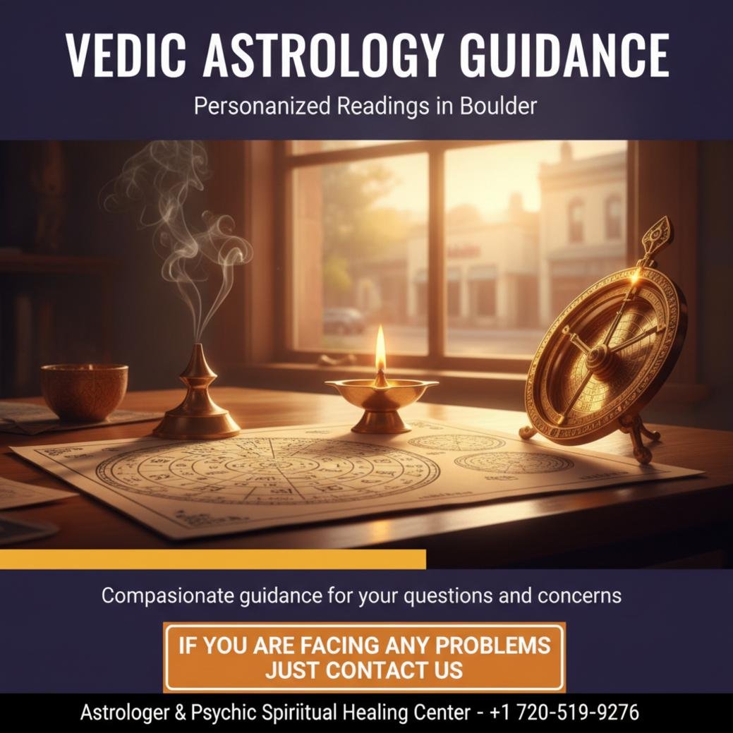 How a Vedic Astrologer in Boulder Can Guide Your Next Steps Close-up of vedic astrology charts and tools on desk in Boulder sunlight
