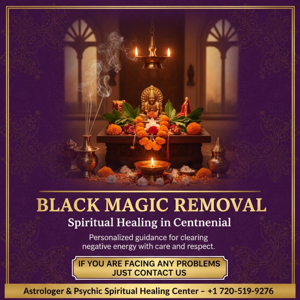 Traditional spiritual altar for black magic removal in Centennial