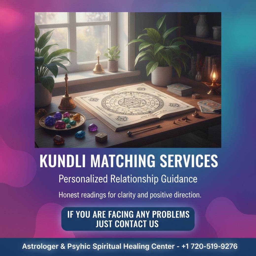 Kundli matching chart with astrological tools in Boulder, Colorado
