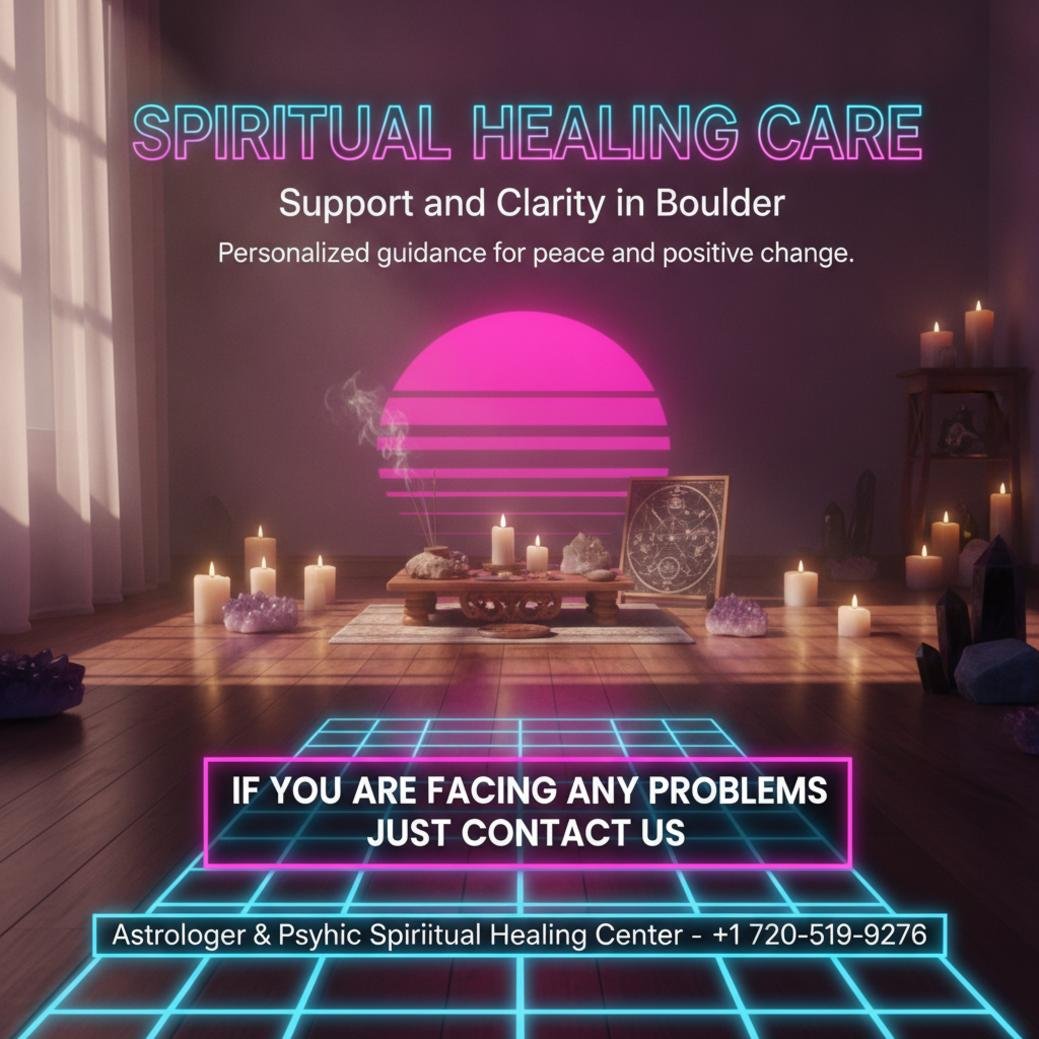 How a Spiritual Healer in Boulder Can Support Your Wellbeing Calm spiritual healing setup with candles and crystals in Boulder, CO