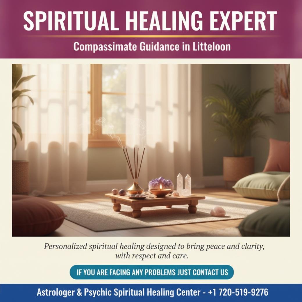 How a Spiritual Healer in Littleton Can Bring Clarity Spiritual healer setup with incense and crystals in Littleton room